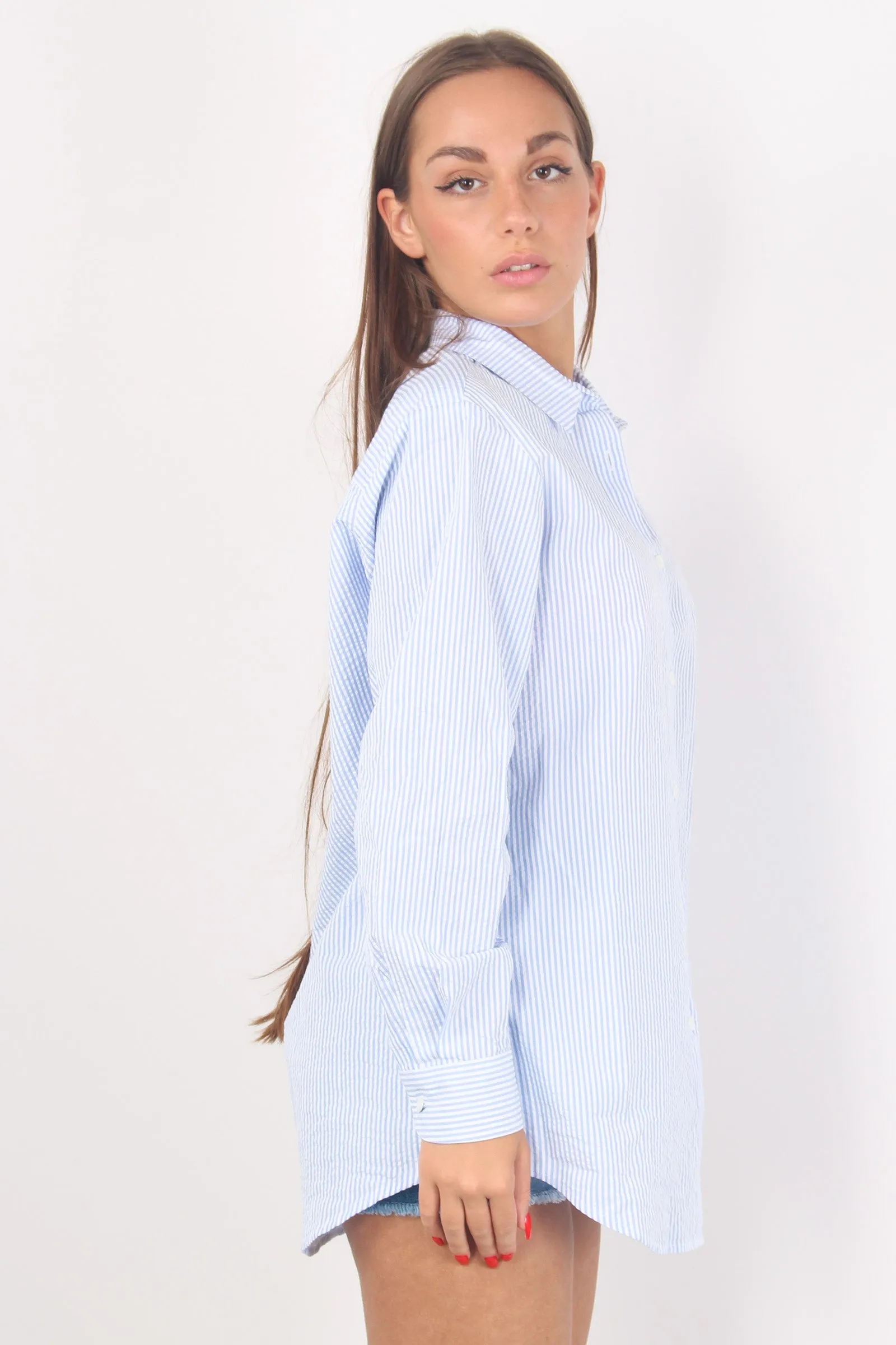 Camicia Righe Sainth Bart Azzurro/bianco